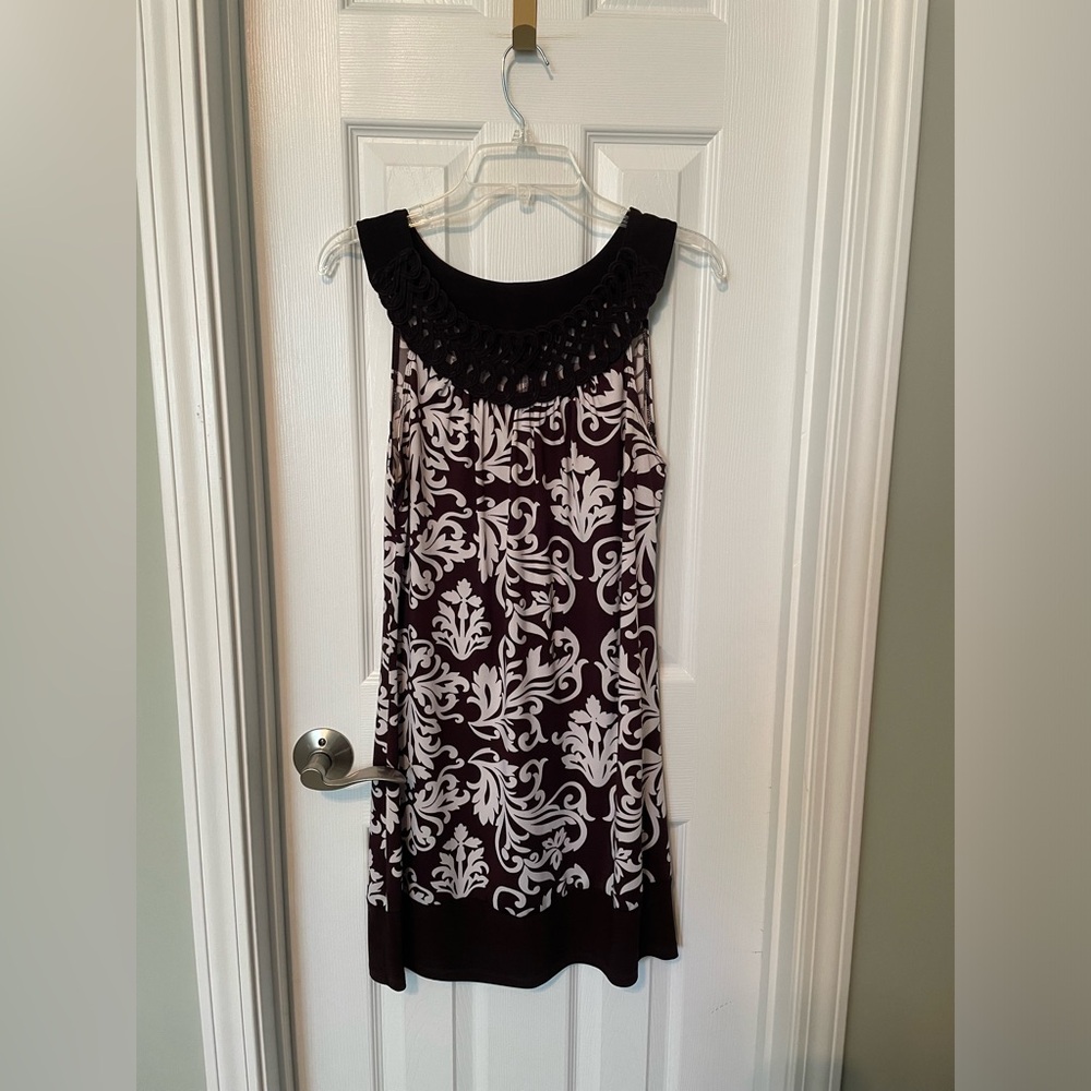 Wrapper yoke neck dress.